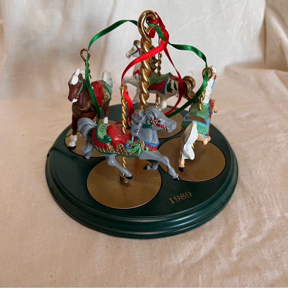 Hallmark Carousel Horse Display 1989